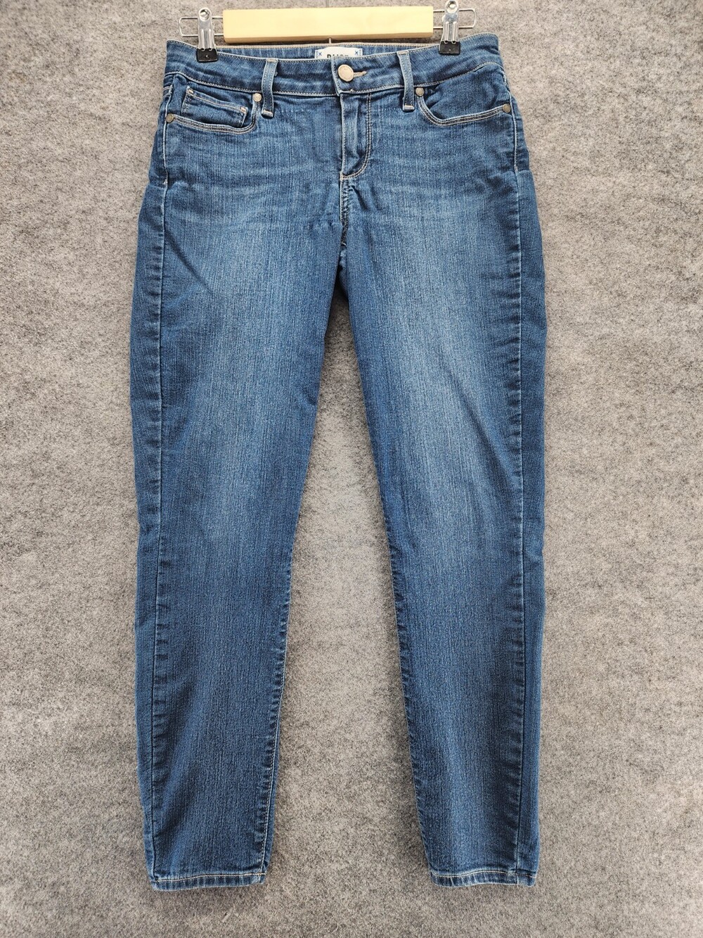 Paige Jeans Womens 27 Verdugo Ankle Straight Low Rise Blue Denim 28x27"